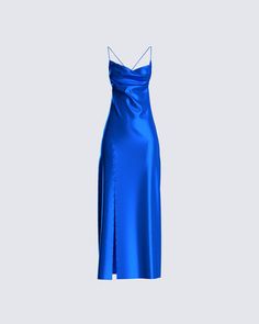 Silky Satin Dress, Blue Satin Dress, Blue Silk Dress, Satin Maxi, Satin Maxi Dress, Satin Midi Dress, Satin Dress