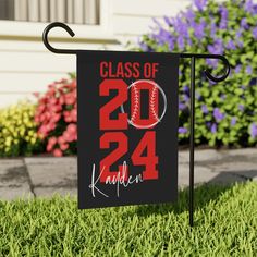 a black and red sign that says class of 2054 kahlen on it