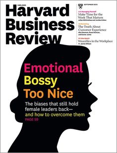 the cover of harvard business review magazine, featuring an image of a woman's profile