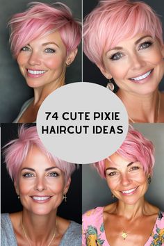 100+ Pixie Haircut Ideas >>> Give your look a blend of punky and playful with a pastel pink asymmetrical pixie. This perfectly imbalanced cut features asymmetrical angles for an Avant-garde style with highly texturized layers for that extra edgy touch. Click here to check out more expert-picked pixie haircuts and styles for a brand new you. Shadow Root Pixie Haircut, Asymmetric Short Hair, Edgy Short Bob Haircuts, Long Tapered Pixie Haircut, Pink Haircut Singer, Spikey Pixie Cuts, Hair Color Ideas For Pixie Haircut, Funky Pixie Cut Fine Hair, Long On Top Short On Sides Women Haircut