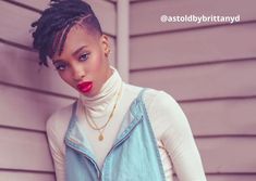 Short Loc Hairstyles, Loc Hairstyles For Women, Undercut Natural Hair, Short Hair Mohawk, Short Loc Styles, Short Shaved Hairstyles, Short Locs