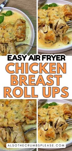 easy air fryer chicken breast rolls recipe