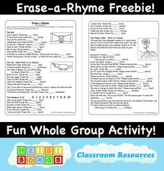 an open book with words and pictures on it that say,'fun whole group activity '