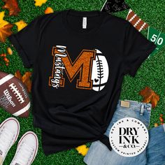 Football Team Mom Shirts, High School Football Mom Shirts, Customized Football Shirts, High School Cheer Sweatshirts Design, Football Shirt Ideas For Moms, Team Mom Football Shirts