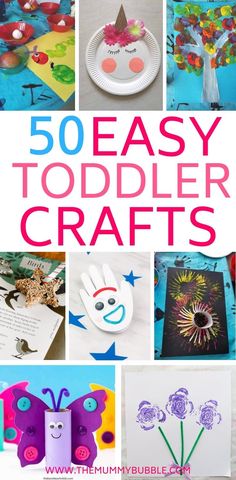 50 easy and fun toddler crafts that are perfect for the classroom to do with