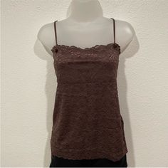 Size L Brand New, No Tags ** Top Rated Seller ** Same Day Shipping Or Next Day ** All Reasonable Offers Welcomed ** 10% Discounts Bundles ** New Listings Daily! Beige Sleeveless Tank Top With Built-in Bra, Brown Fitted Cami Tank Top, Brown Stretch Sleeveless Camisole, Brown Casual Sleeveless Tank Top, Casual Brown Sleeveless Tank Top, Chic Sleeveless Lace Top With Built-in Bra, Fitted Casual Lace Tank Top, Brown Stretch Cami Tank Top, Brown Stretch Tank Top