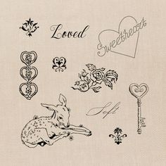 an image of some tattoos on the back of a shirt that says loved sweethearts