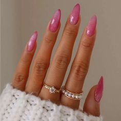 Super Cute And Stylish Ships In 5-10 Business Days Sheer Hot Pink Nails, August Bday Nails, Last Of Summer Nails, Magenta Jelly Nails, Mermaid Pink Nails, Pink Sparkly Dip Nails, Glitter Pink Nails Acrylic, Icy Pink Nails, Free Style Nail Designs