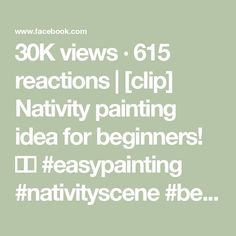 30K views · 615 reactions | [clip] Nativity painting idea for beginners! 🎨✨ #easypainting #nativityscene #beginner #acrylicpainting #tutorials | Emily Seilhamer Art Painting Idea For Beginners, Beginner Painting, Easy Paintings, Acrylic Painting