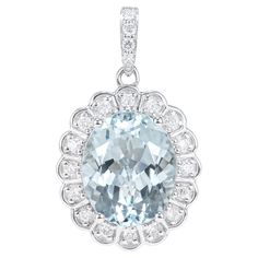 This collection features an array of aquamarines with an icy blue hue that is as cool as it gets! Accented with White Diamonds these Pendant are made in white gold and present a classic yet elegant look. Aquamarine Pendant in 18Karat White Gold with White Diamond. Aquamarine: 3.46 carat, 11X9mm size, Oval shape. White Diamond: 0.195 carat, 1.35mm size, round shape, G color, VS clarity. Gold: 3.46, 18 Karat White Gold. P289 Aquamarine Pendant, Colored Stones, Aquamarine Jewelry, Contemporary Pendant, Aquamarine Stone, Icy Blue, Aqua Marine, Modern Necklaces, Modern Pendant