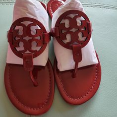 Never Worn Patent, Dark Redstone Miller Sandals. Ships With Box And Dustbag. No Flaws! Red Tory Burch Sandals, Ballerina Costume, Tory Burch Sandals, Red Sandals, Tory Burch Shoes, Women's Shoes Sandals, Me Too Shoes, Tory Burch, Shoes Sandals