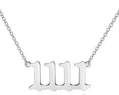 1111 ANGEL NUMBER NECKLACE - AngelNumbersMerch 222 Necklace Silver, Angel Number Necklace Aesthetic, 333 Angel Number Necklace, Angle Number Necklace, 1111 Angel Number, 1111 Meaning, Angel Number Necklace Silver, Angel Number Necklace, Speed Of Light