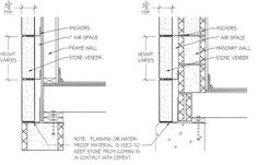 an architectural drawing shows the details of a wall section and how it is made up