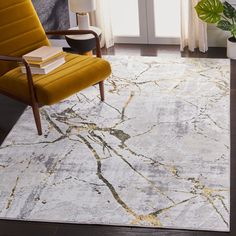 SAFAVIEH Amelia Collection ALA293G Grey / Gold Rug Image 1 Gold Rug, Contemporary Living Spaces, Distressed Rug, Grey And Gold, Distressed Rugs, Cool Rugs, Indoor Area Rugs, Online Home Decor Stores, Indoor Rugs