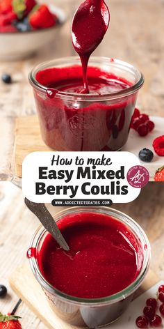 how to make easy mixed berry coulis