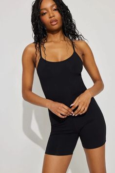 Maia Active Romper, Jet Black Sleeveless Workout Bodysuit With Adjustable Straps, Stretch Jumpsuits And Rompers With Adjustable Spaghetti Straps, Solid Workout Bodysuit With Adjustable Straps, Summer Compressive Bodysuit With Adjustable Straps, Summer Yoga Jumpsuits And Rompers With Built-in Bra, Summer Yoga Jumpsuit With Built-in Bra, Compressive Solid Color Jumpsuits And Rompers For Summer, Seamless Yoga Jumpsuit For Summer, Summer Athleisure Jumpsuits And Rompers With Built-in Bra