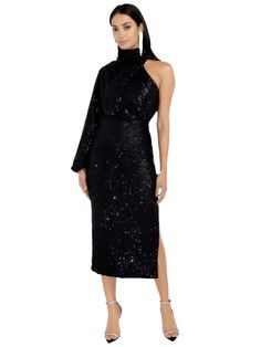 Stand out at any event with these stunning midi sequin dresses featuring a chic one-shoulder design. Perfect for a night out or special occasion, these dresses are sure to make you shine and turn heads wherever you go. The slimming silhouette hugs your curves in all the right places, creating a flattering and feminine shape and this dress ensures a comfortable fit and allows for easy movement. Whether you're attending a wedding, a cocktail party, or a glamorous evening event, this dress will make you feel like the belle of the ball. Pair it with your favorite heels and accessories, and get ready to shine all night long. Don't wait any longer, order your Midi Sequin Dress with One Shoulder today and be the highlight of any occasion! Specifications Midi Sequin Dresses With One Shoulder Find Dresses With One Shoulder, Midi Sequin Dress, One Shoulder Sequin Dress, Dress With One Shoulder, Sequin Dresses, Perfect Heels, Pale Gold, Shoulder Design, Dress First