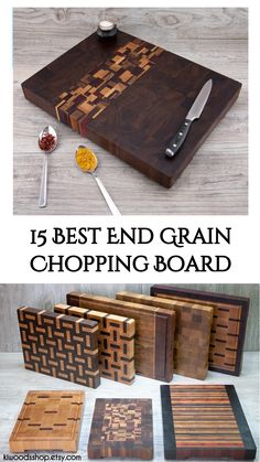 the best end grain chopping board is made from wood and has an intricate design