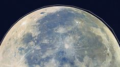 an image of the moon taken from space