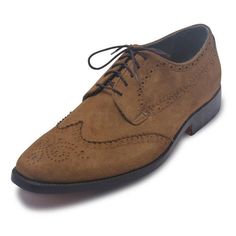 A product you are investing in so much should be able to portray your personality as well. These brogues tipped, derby leather shoes do just that by portraying a well defined, chic and sharp personality with its exquisite stylings and designing. Making use of premium quality suede leather, these leather shoes are available in a classic brown shade, a neutral shade that blends well with numerous other colors. The shoes come with an intelligently crafted centrally opened lacing system in a dark brown shade providing with a perfect contrast that is nice to look at. Taking your fashion standards to a whole other level, these are modernized with a self-cut laser design on the tips of the shoes adding a luxurious element to the experience. Focusing not only on looks, but the interiors are also p Shoes With Laces, Leather Top Hat, Purple Leather Jacket, Leather Formal Shoes, Oxford Brogues, Brown Oxfords, Suede Leather Shoes, Genuine Leather Boots, Mens Leather Boots