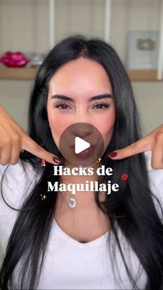 Carel Quezada on Instagram: "Sígueme para mas #tipsdemaquillaje ✨🫶🏻💋🔥
.
.
#makeuphacks #makeup #tipsdemaquillaje" Easy Hairstyles, Makeup Tips