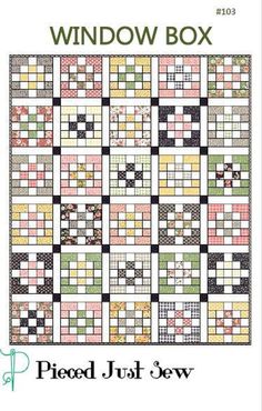 the window box quilt pattern is shown