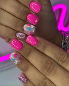 Kids Nails, Birthday Behavior, Acrylic Overlay, Girl Nails, Gel Mani, Dope Nail Designs, Nails For Kids, I Am Beautiful, Girls Nails