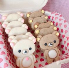 there are some cookies in the shape of teddy bears