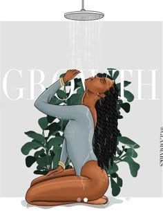 Friday Reminder, Black Power Art, Grass Is Always Greener, Love Yourself More, Black Art Painting, Black Artwork, Find Balance, Black Cartoon, Black Art Pictures