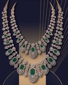 Dimond Neckless Jewelry, Diamond Chocker, Diamond Jewlery, Diamond Necklace Simple, Emerald Jewellery, Indian Wedding Jewelry Sets, Neck Pieces Jewelry, Diamond Bracelet Design, Jewellery Design Sketches