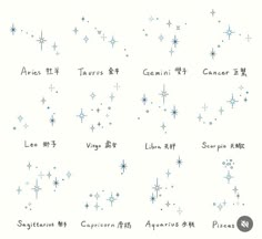 the zodiac signs are written in different languages