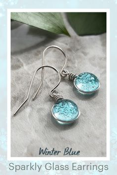 ✨🩵These little sparklers are the perfect addition to your winter styles! Handmade in Central New York, these light aqua tint Glass Earrings are paired with sterling silver wire and ear wires! We have three different ear wires available. Mark your order as a gift and add a personalized gift note at checkout! #ads #etsyaffiliate Turquoise Glass Earrings For Gift, Handmade Light Blue Round Earrings, Nickel-free Blue Glass Earrings, Nickel-free Light Blue Earrings For Party, Turquoise Glass Drop Earrings, Blue Round Glass Earrings, Handmade Light Blue Jewelry For Party, Blue Hypoallergenic Glass Earrings, Blue Hypoallergenic Glass Jewelry