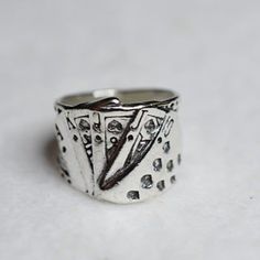 Nwot King Of Cards Flush Poker Engraved Wide Band Statement Size 7 Ring # 784 Mens Accessories Jewelry, Wide Bands, Poker, Mens Jewelry, Mens Accessories, Jewelry Rings, Band, Outfit Accessories, Silver