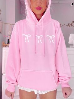 Blushing Bow Hoodie | Sassy Shortcake Boutique Flirtatious Skirt, Hoodie Wishlist, Rm Outfits, Bow Hoodie, Hoodies Pink, Cute Pink Outfits, Hot Pink Tee, Sassy Shortcake, Pink Store