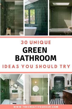 green bathroom design ideas you should try right now