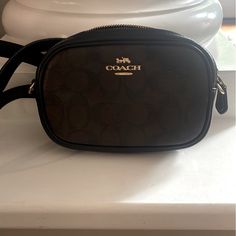 Like New Belt Bag. Comes With Long Strap As Well. Coach Belt Bag, Coach Belt, Bags Coach, Mini Bags, Belt Bag, Coach Bags, Mini Bag, Black And Brown, Bag Lady