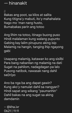 Tagalog poem, poetry, tula Tula Tungkol Sa Pamilya, Tula Filipino, Karma Quotes Truths, Filipino Quotes, Long Quotes