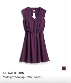 Stitch Fix purple dress 41 Hawthorn midnight scallop detail dress #stitchfix #stylingstitchfix #stitchfixinfluencer Stitch Fix Dresses Wedding, Stitch Fix 2023, Frank And Oak, Boho Casual, Celebrity Dresses