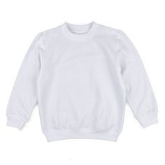 Styling for the first day of school is easy thanks to this Kids Long Sleeve Sweatshirt, while it complements other products to create that perfect outfit. Each sweatshirt consists of a soft blend of polyester and cotton, providing wearers with a comfy feeling for even the coldest of days. The ribbed cuffs at the wrists ensure a slim fit, while we offer sizes ranging from ages 2 to 14 years old. With many different designs to choose from like beige and light grey, styling for any upcoming event i White Long Sleeve Sweater For School, Long Sleeve Cotton Sweater For School, Casual Sweatshirt With Ribbed Cuffs For Play, White Sweatshirt With Ribbed Collar For Everyday, White Winter Sweater For School, Cotton Sweatshirt For Playwear In Fall, Cotton Fall Sweatshirt For Playwear, Fall Cotton Sweatshirt For Playwear, Long Sleeve Sweatshirt With Ribbed Cuffs For Play