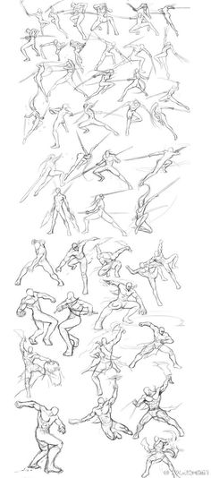 an image of a line drawing of people doing different things in the same direction,