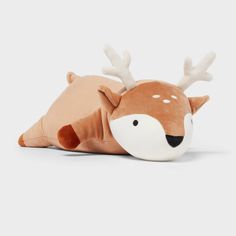 a stuffed animal that is laying down