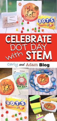 Stem Bins, Peter H Reynolds, The Dot Book, Kindergarten Stem, Bucket Filler, Stem Elementary, Preschool Stem, International Dot Day, Inspiration For The Day