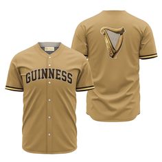 Guinness Gold Basic Jersey Shirt, Guinness Jersey, Guinness gift, Guinness apparel, Guinness shirt, jersey shirt mens, Summer gifts, Guinness merchandise, Basic Baseball Jersey, Summer Baseball Jersey, Guinness team baseball jerseys Sports Activities, Guinness, Baseball Jerseys, Jersey Shirt, Beach Shirts, Sport Event, Casual Wardrobe, Piece Of Clothing, Daily Wear