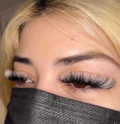 Eyelash Extensions Strip Lash Look, Crazy Lash Extensions, Skunk Stripe Lashes, White And Black Lash Extensions, Lash Extensions With White Lashes, Black And White Lash Extensions, Christmas Lash Extensions, Halloween Lash Extensions, White Eyelash Extensions