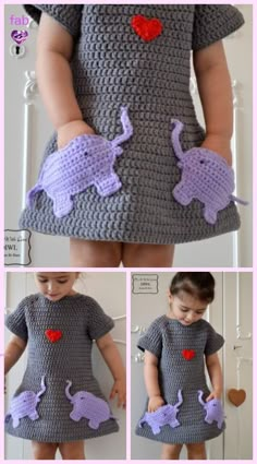 Crochet Beehive, Elephant Dress, Patterns Dress, Crocheted Dress, Crochet Toddler, Crochet Baby Girl