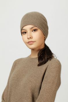 Women's Cashmere $79 Essential Set Taupe - Gobi Cashmere Basic Sweater, A Breath Of Fresh Air, Color Sweater, Basic Sweaters, Hat Set, Breath Of Fresh Air, Sweater Set, Summer Essentials, Light Weight Sweater