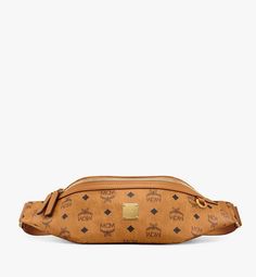 Fursten Belt Bag in Visetos Classic Travel Belt Bag With Belt Loops, Classic Belt Bag For Travel With Belt Loops, Classic Shoulder Bag With Removable Belt, Cognac Belt, Cognac Bag, Webbing Strap, Bottega Veneta Shoulder Bag, Mcm Logo, Bum Bag