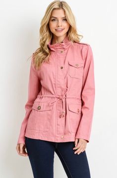 Trendy Long Sleeve Parka For Spring, Trendy Long Sleeve Spring Parka, Hooded Pink Parka For Fall, Pink Hooded Parka For Spring, Pink Hooded Parka For Fall, Pink Hooded Spring Parka, Fall Pink Hooded Parka, Casual Pink Outerwear For Fall, Pink Long Sleeve Windbreaker For Fall