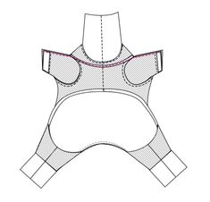 the front and back view of a women's short - sleeved top with an attached