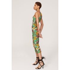 Green floral mesh(100% Nylon). Sheath. Sleeveless. Crewneck. Pull on. 37.5" from shoulder to hemline. Imported. Rent The Runway, Closet Designs, Neck Dress, Midi Dress, Mesh, Crew Neck, Floral, Fashion Design, Green